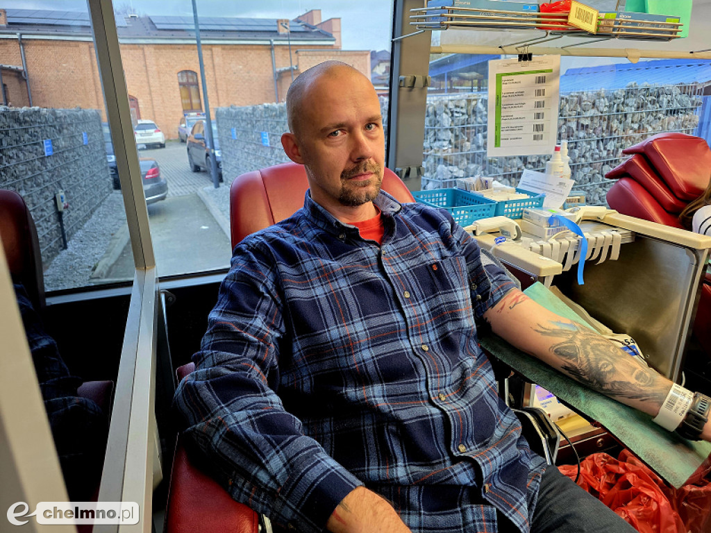 Akcja krwiodawstwa w Komendzie Policji w Chełmnie