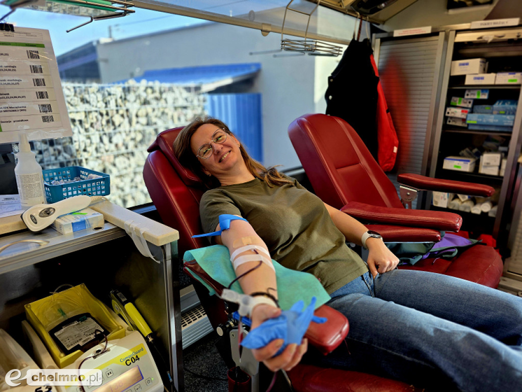 Akcja krwiodawstwa w Komendzie Policji w Chełmnie