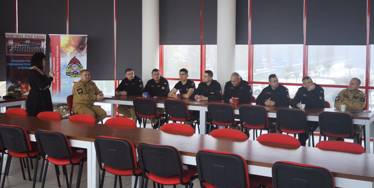 Pogadanka na temat AIDS w KP PSP w Chełmnie