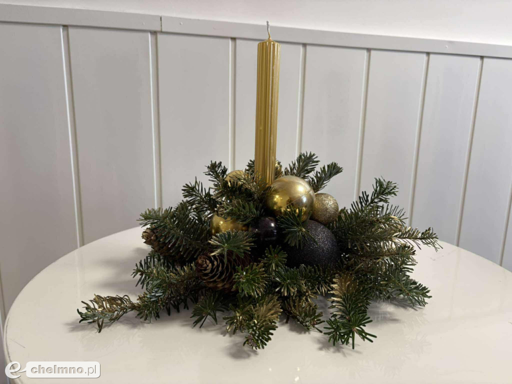 Świąteczne stroiki w klimacie „eko-glam”