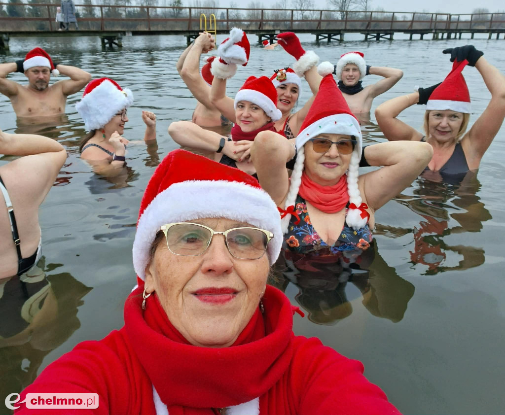 Mikołajkowe morsowanie nad Jeziorem Starogrodzkim