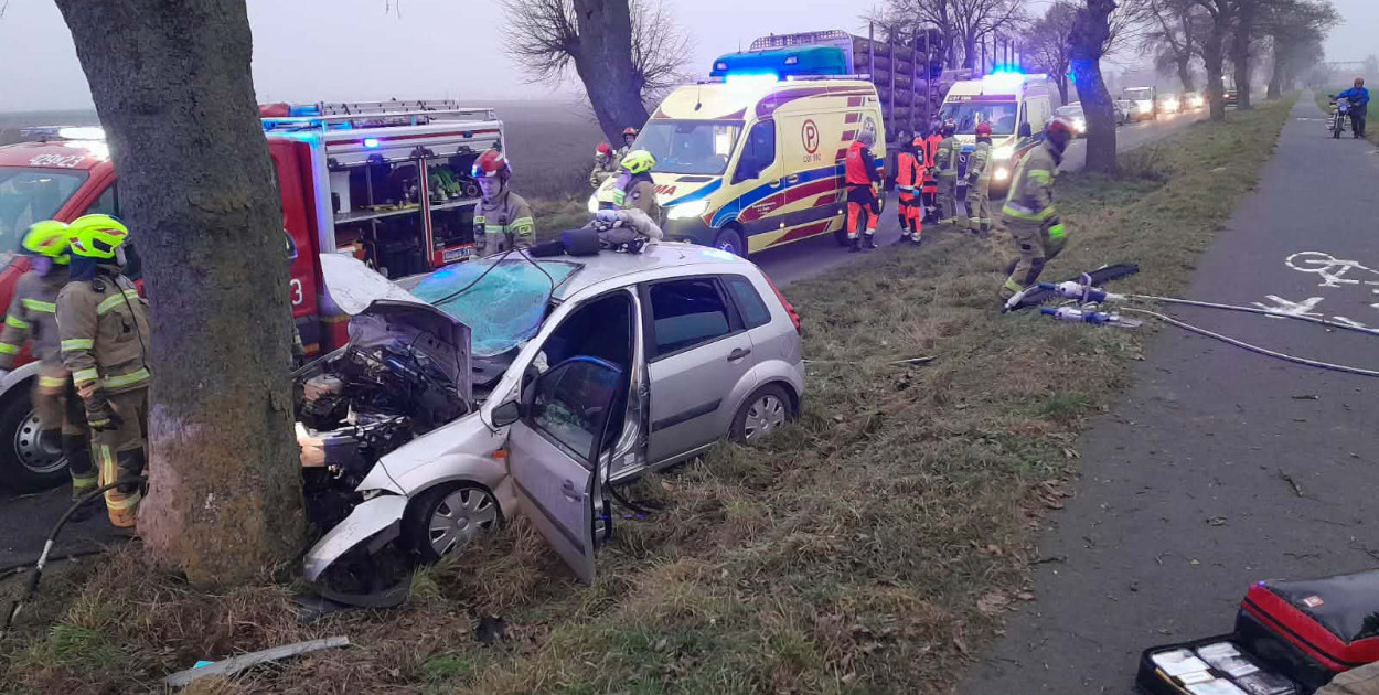 Ten wypadek koło Chełmna zatrzymał ruch!