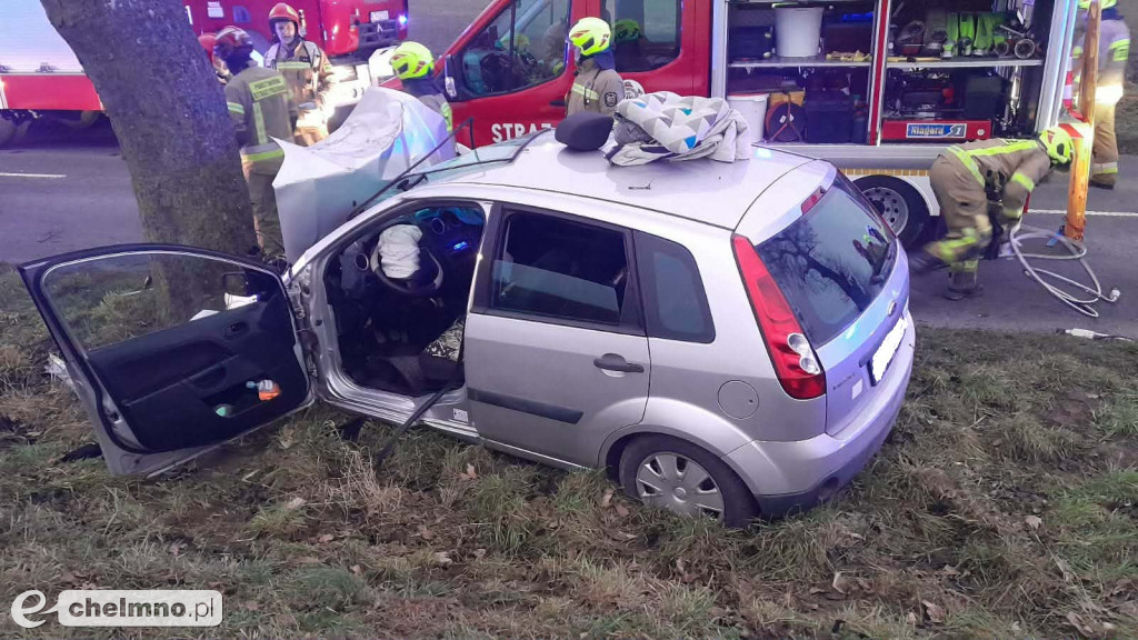 Ten wypadek koło Chełmna zatrzymał ruch!