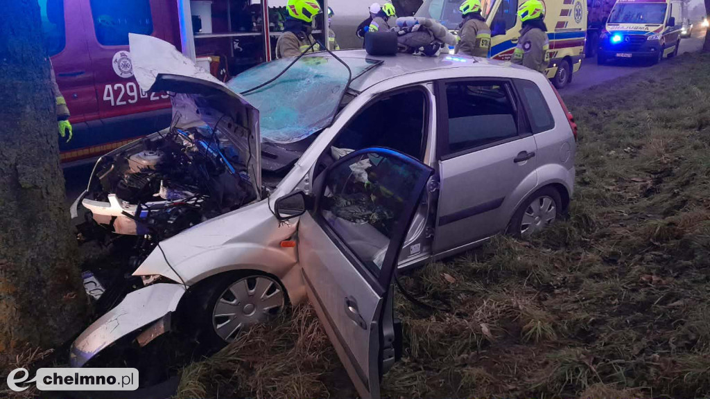 Ten wypadek koło Chełmna zatrzymał ruch!