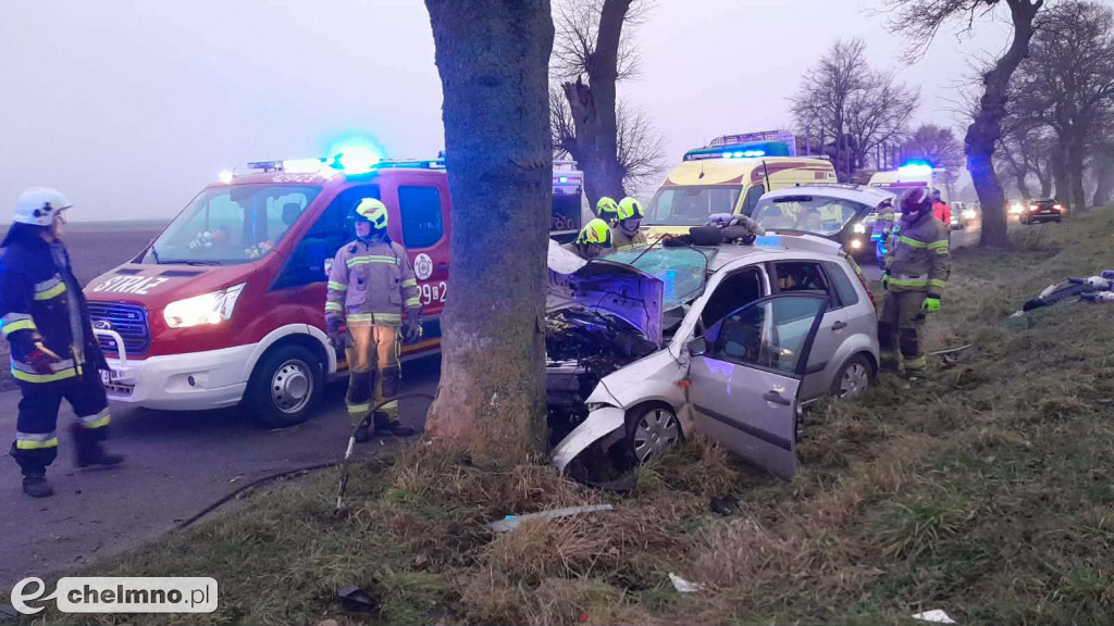 Ten wypadek koło Chełmna zatrzymał ruch!