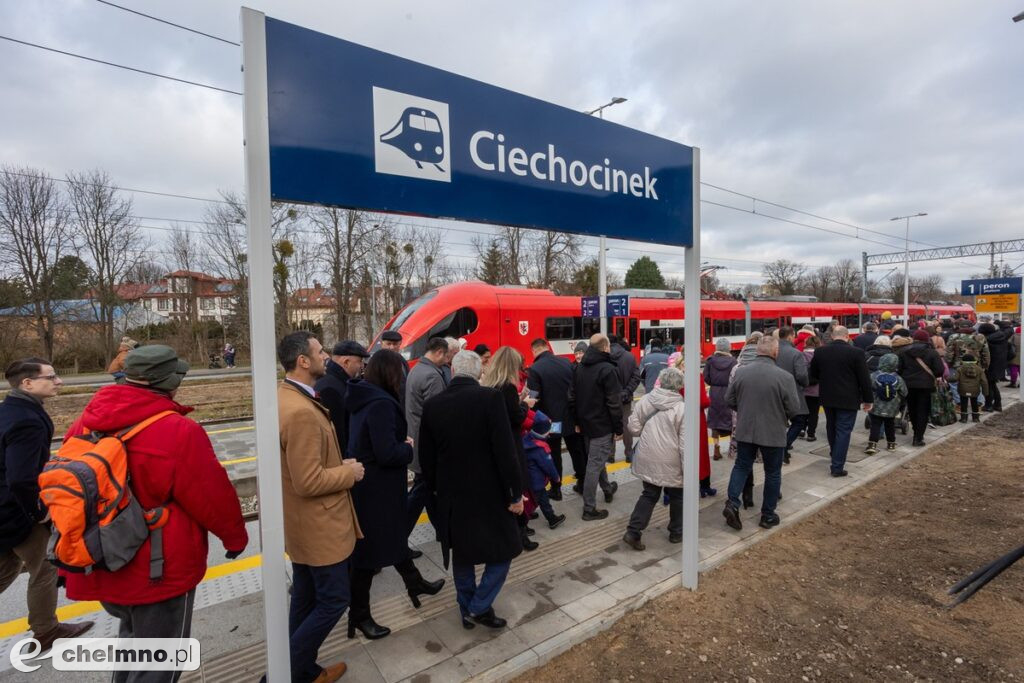 Inauguracja połączeń kolejowych do Ciechocinka