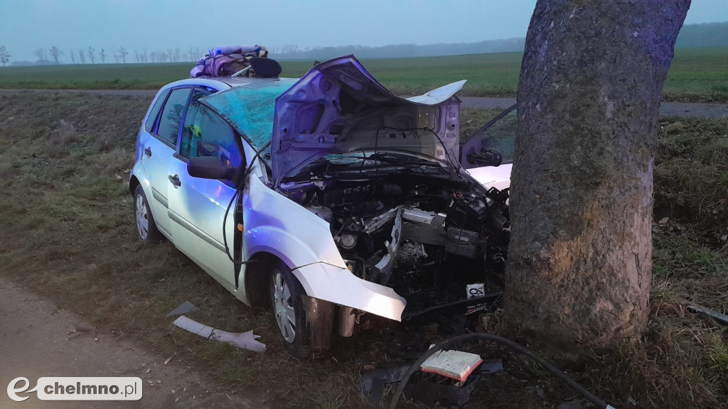 Ten wypadek koło Chełmna zatrzymał ruch!