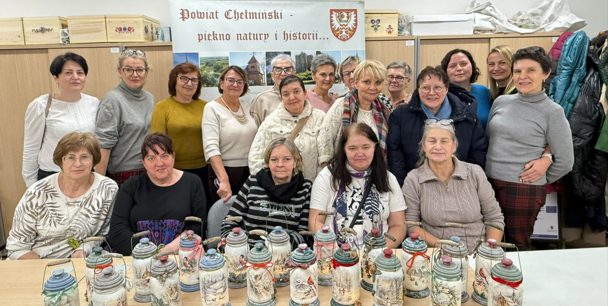 Warsztaty rękodzieła przeprowadziliśmy w Chełmnie
