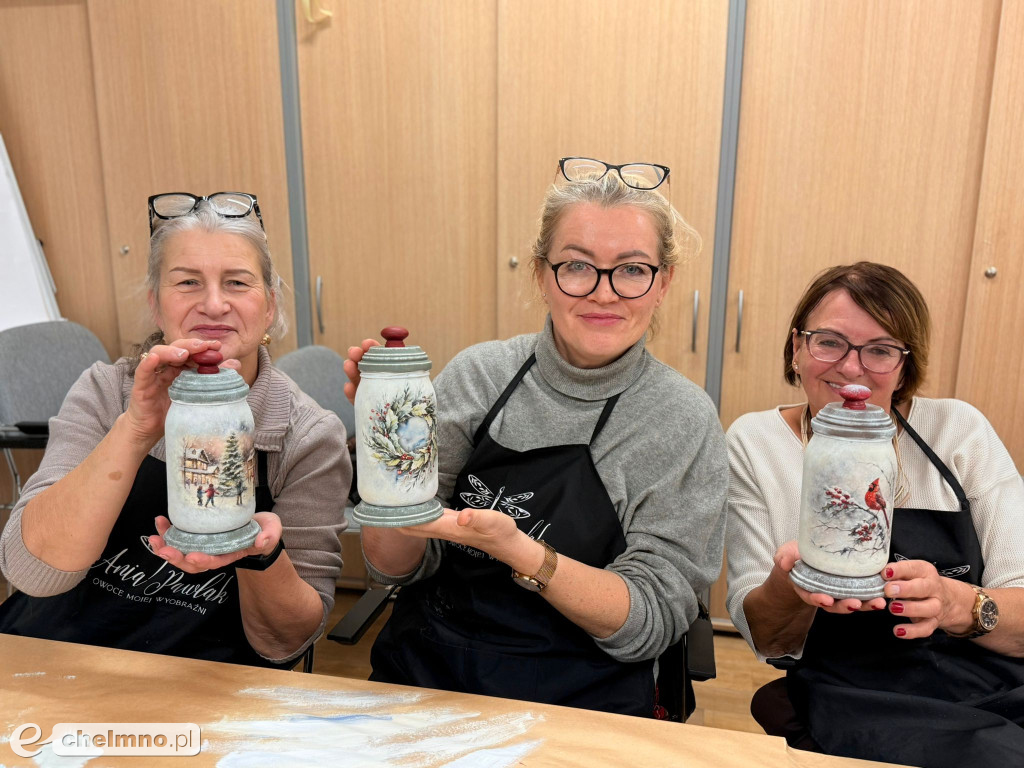 Warsztaty rękodzieła przeprowadziliśmy w Chełmnie