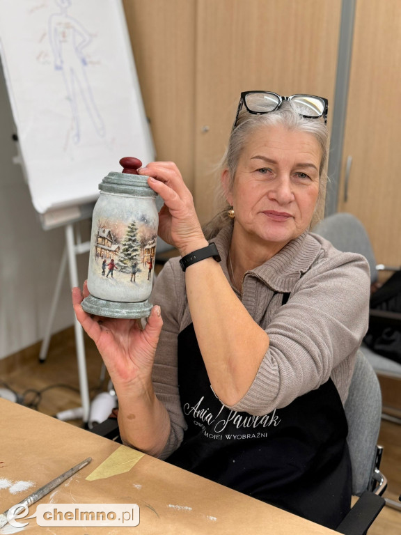 Warsztaty rękodzieła przeprowadziliśmy w Chełmnie