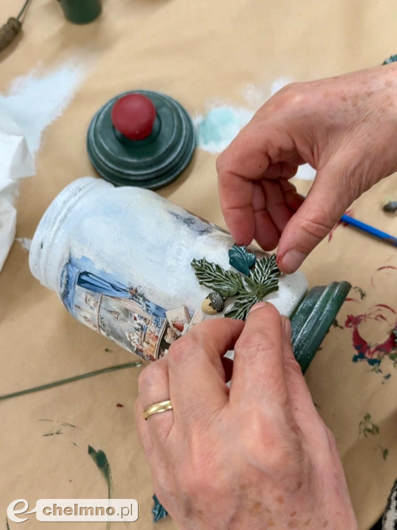 Warsztaty rękodzieła przeprowadziliśmy w Chełmnie