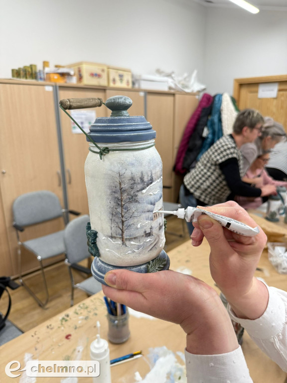 Warsztaty rękodzieła przeprowadziliśmy w Chełmnie
