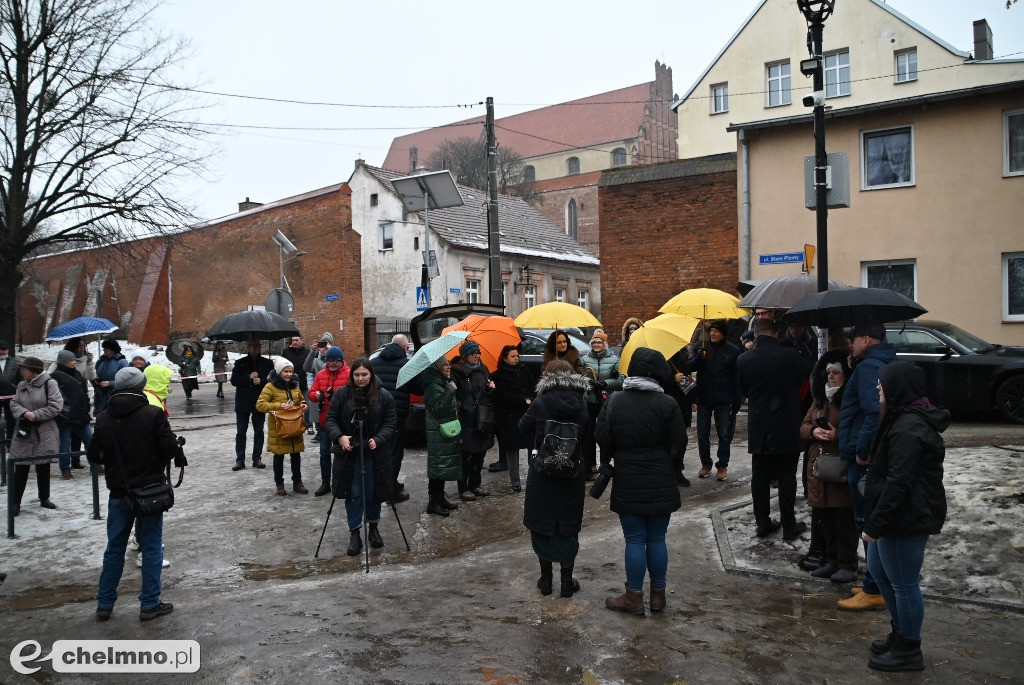 Odsłonięcie pomnika zakochanych Krystyny i Kaspra