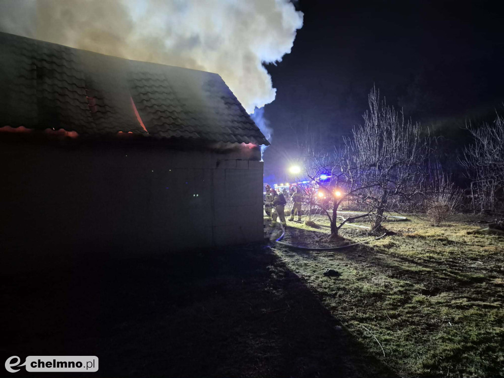 Pracowita noc strażaków w okolicach Chełmna