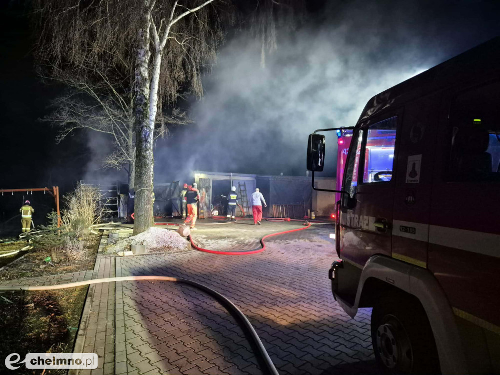 Pracowita noc strażaków w okolicach Chełmna