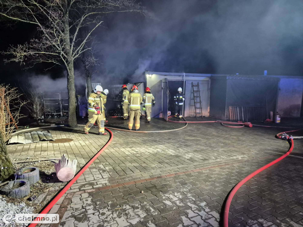 Pracowita noc strażaków w okolicach Chełmna