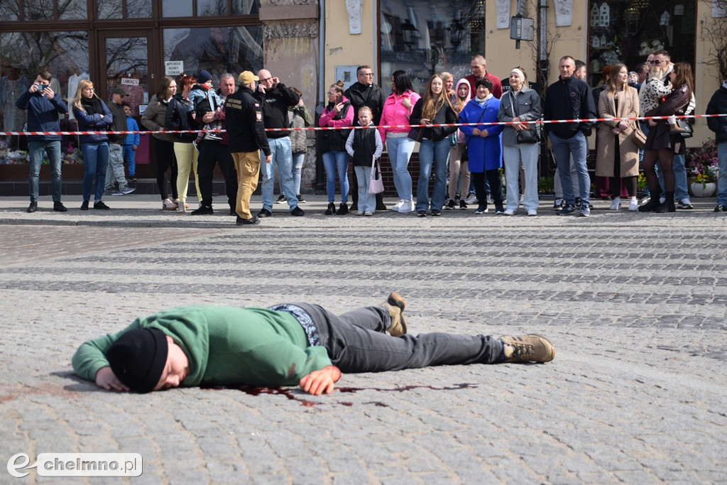 Tragiczny wypadek w centrum Chełmna. Wiele osób poszkodowanych!