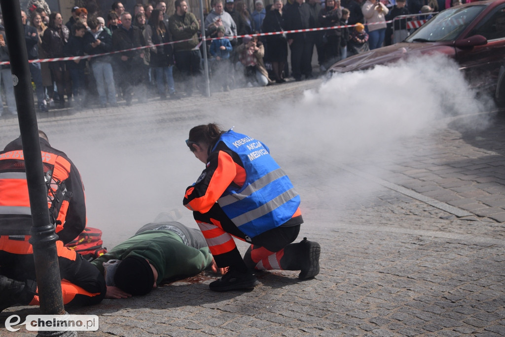Tragiczny wypadek w centrum Chełmna. Wiele osób poszkodowanych!