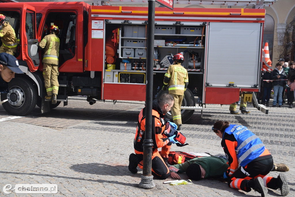 Tragiczny wypadek w centrum Chełmna. Wiele osób poszkodowanych!