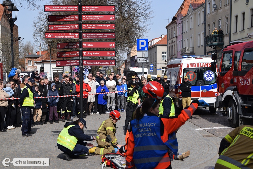 Tragiczny wypadek w centrum Chełmna. Wiele osób poszkodowanych!