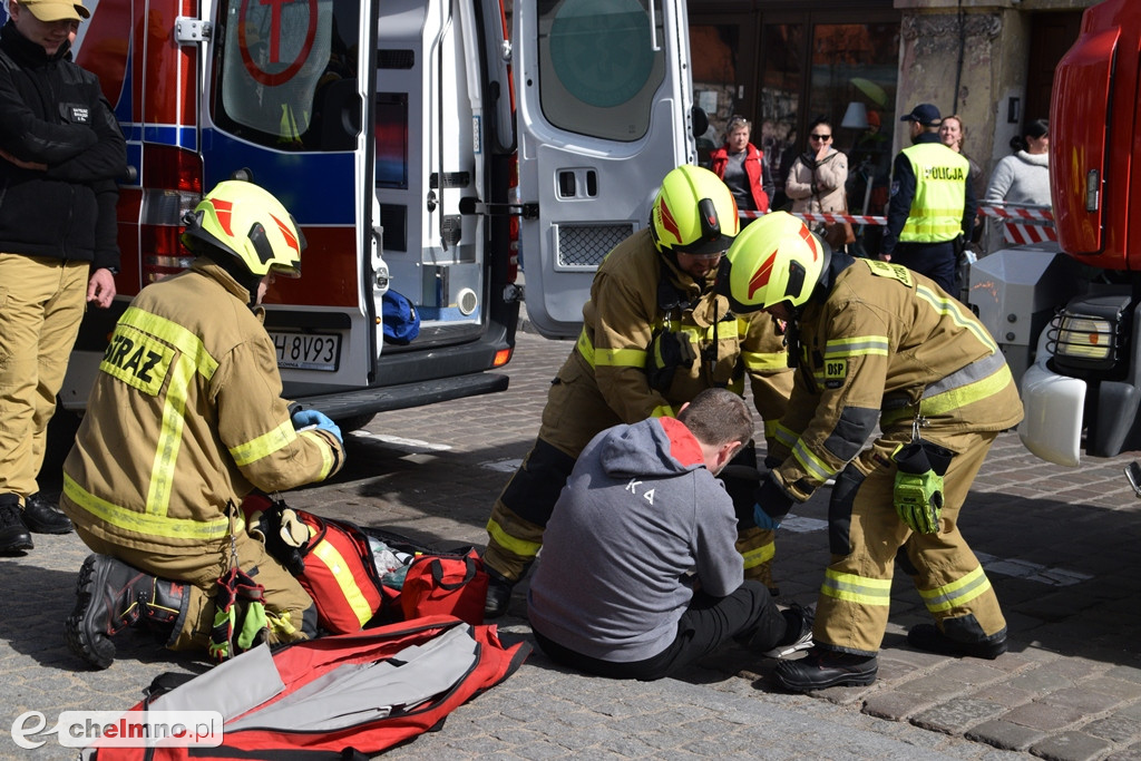 Tragiczny wypadek w centrum Chełmna. Wiele osób poszkodowanych!