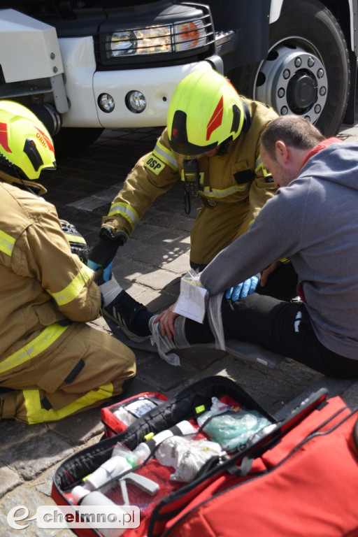Tragiczny wypadek w centrum Chełmna. Wiele osób poszkodowanych!