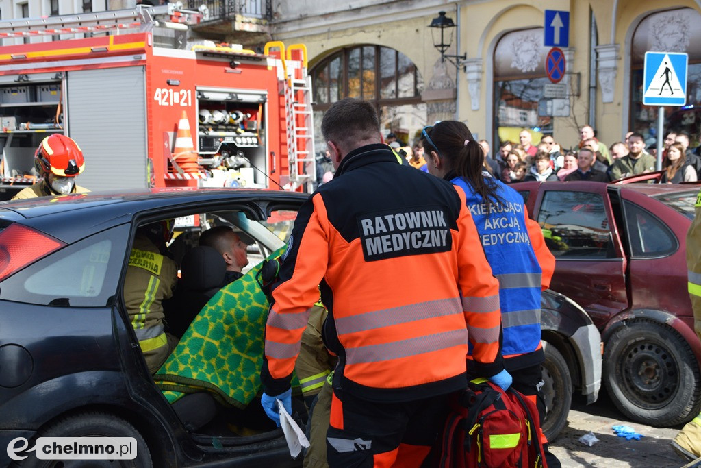 Tragiczny wypadek w centrum Chełmna. Wiele osób poszkodowanych!