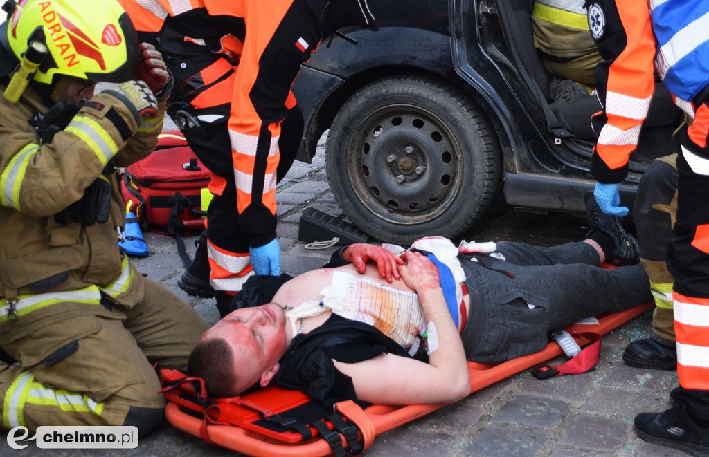 Tragiczny wypadek w centrum Chełmna. Wiele osób poszkodowanych!
