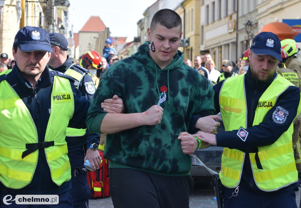 Tragiczny wypadek w centrum Chełmna. Wiele osób poszkodowanych!