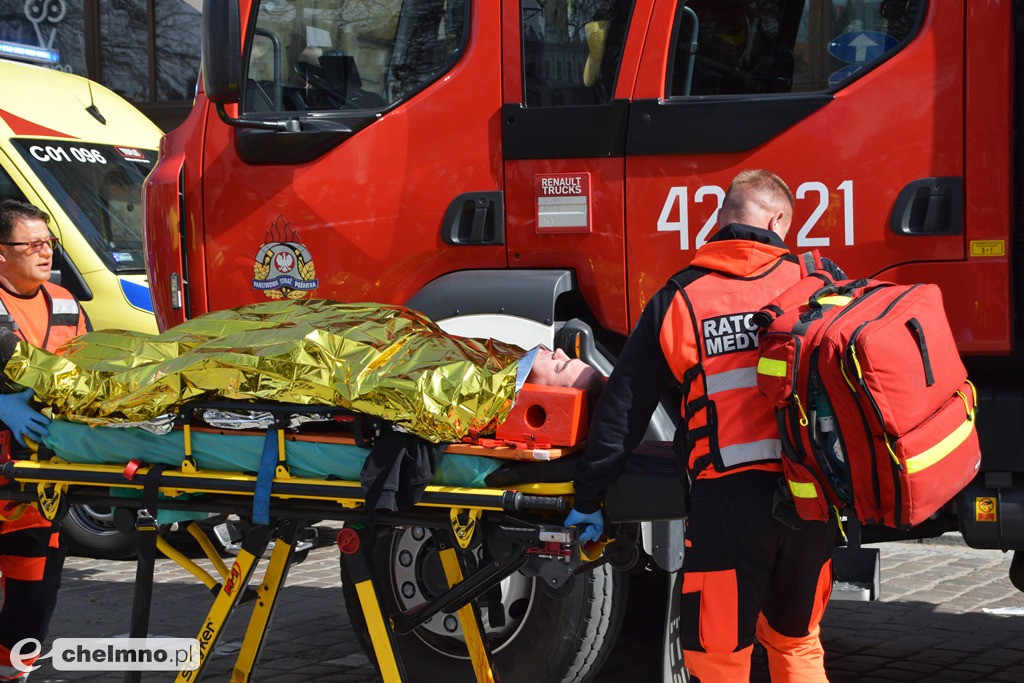 Tragiczny wypadek w centrum Chełmna. Wiele osób poszkodowanych!