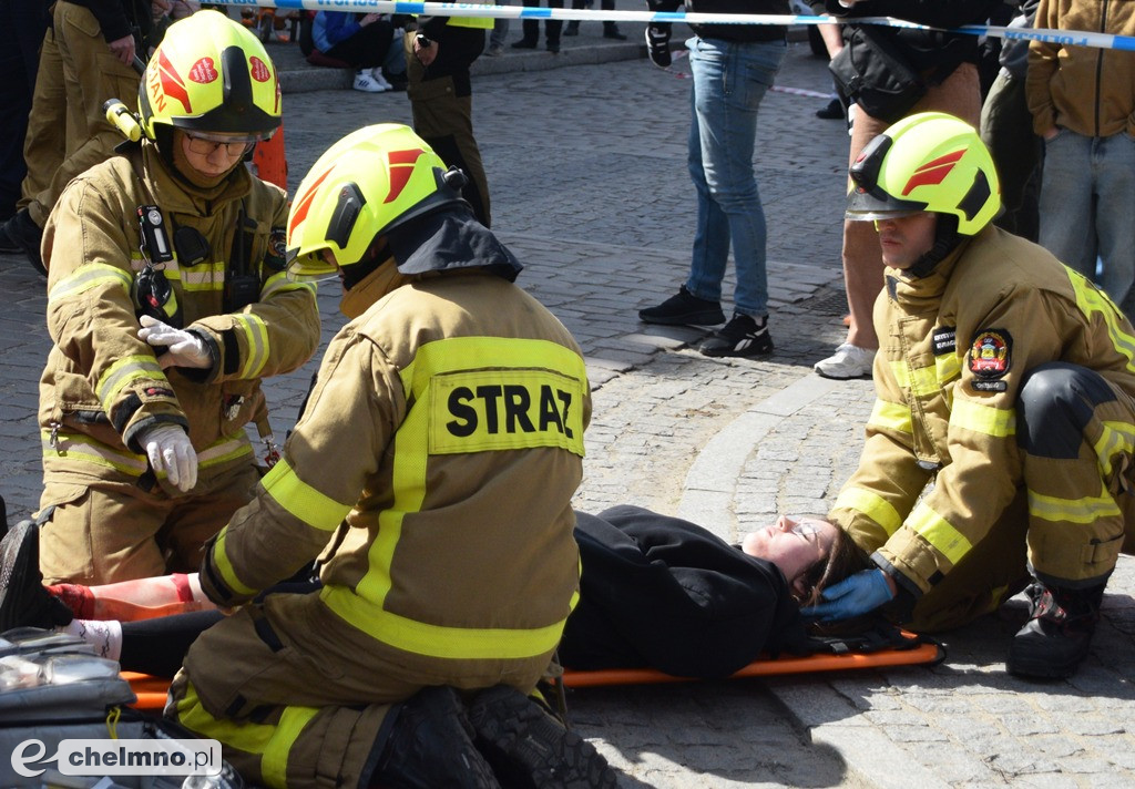 Tragiczny wypadek w centrum Chełmna. Wiele osób poszkodowanych!