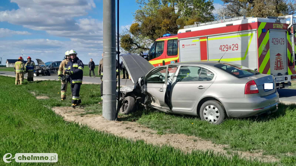 Dwie osobówki zderzyły się w Jeleńcu