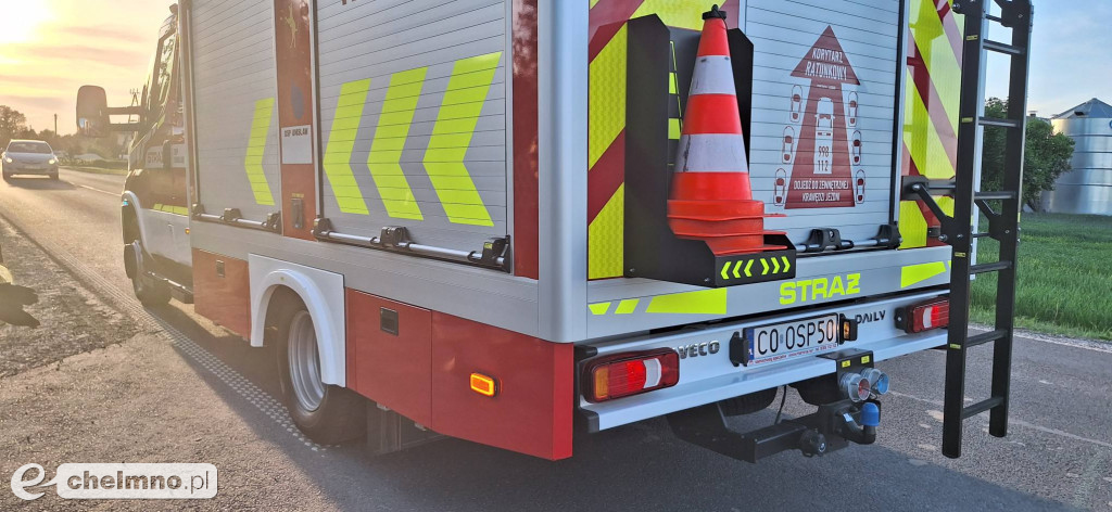 Pożar trzcinowisk w Podwiesku. Strażacy walczyli z ogniem