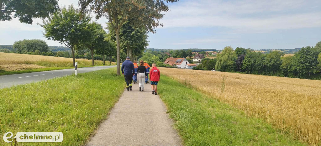 Druhowie z OSP Chełmno na obozie w Algermissen