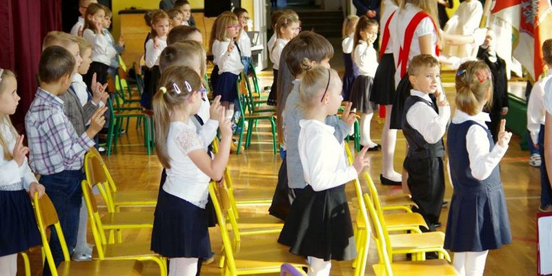 Ślubowanie pierwszoklasisty w ?Czwórce?