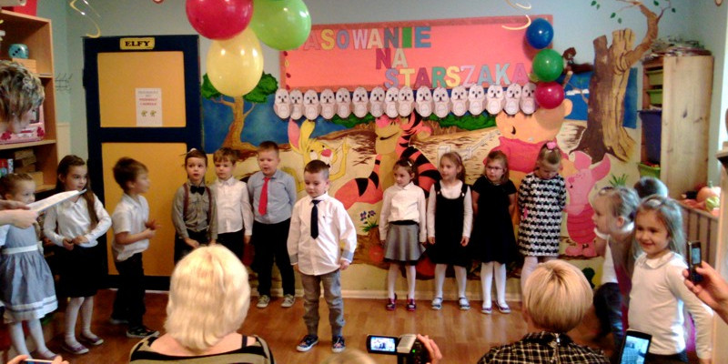 Pasowanie na starszaka w Przedszkolu "Calineczka"