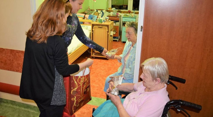 Grudniowa wizyta w Zakładzie Opiekuńczo-Leczniczym  w Chełmnie