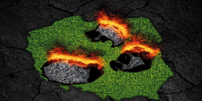 Stop wypalaniu traw - kampania społeczna powiat chełmiński