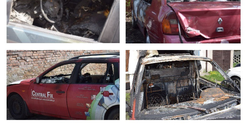 Kolejne podpalenia !!! OSIEM SAMOCHODÓW spłonęło dzisiaj w nocy