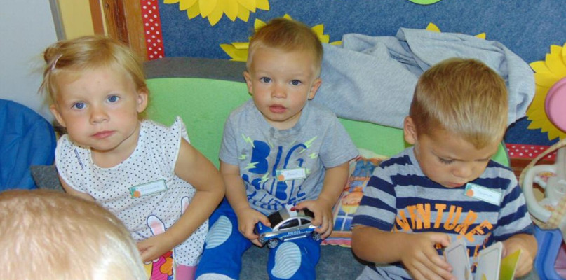  Ślimaczki i Motylki pierwsze dni w przedszkolu "Brzdąc"