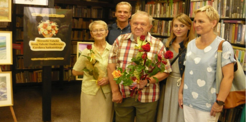 Pięknie malują i pokazali swoje prace w Bibliotece