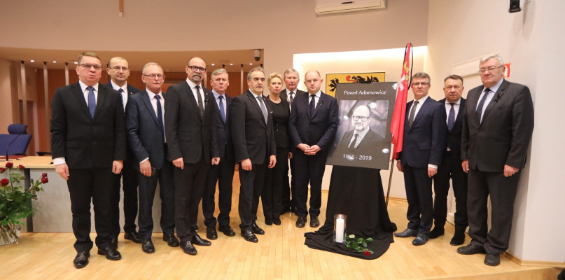 Nasza delegacja na uroczystościach pogrzebowych Pawła Adamowicza.