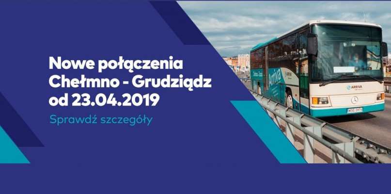 Rozkład jazdy autobusów na linii Chełmno-Grudziądz od 23 kwietnia 2019