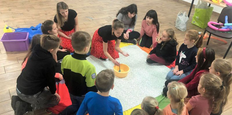 Warsztaty dla dzieci w Centrum Aktywności Lokalnej w Klamrach