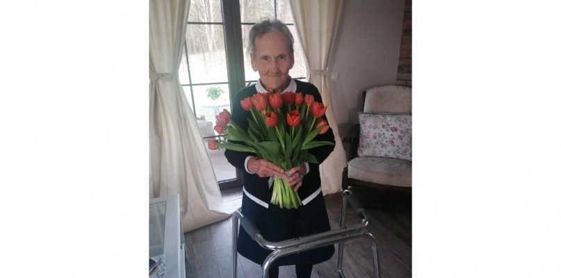 102 latka z powiatu chełmińskiego odznaczona medalem Marszałka