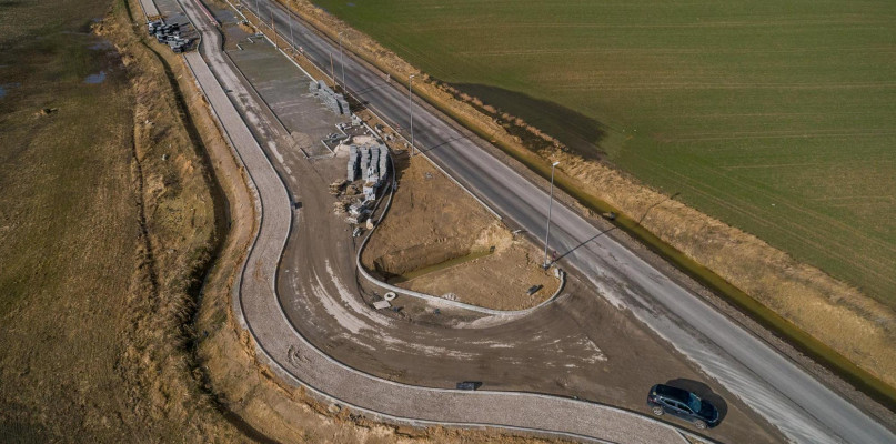 Przebudowa drogi Stolno-Wąbrzeźno na półmetku 