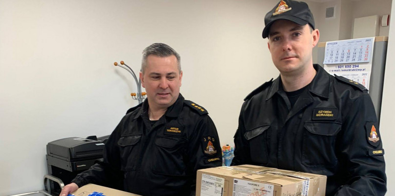 Zbiórka charytatywna sprzętu pożarniczego dla strażaków z Ukrainy