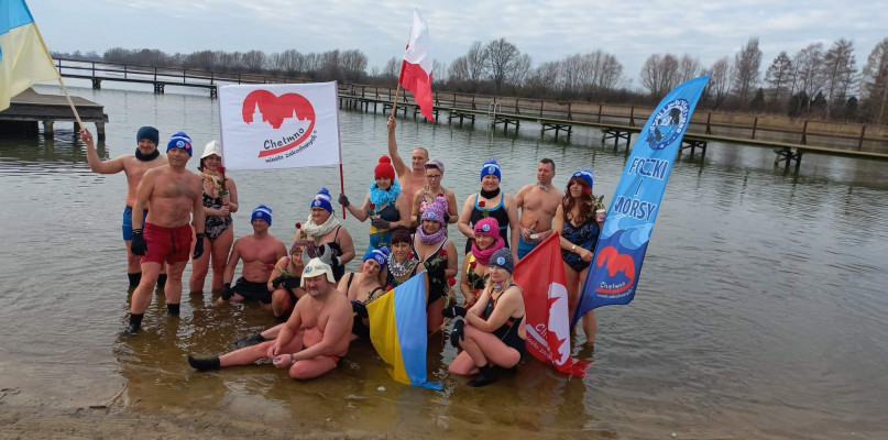 Chełmińskie morsy i foczki solidarni z Ukrainą