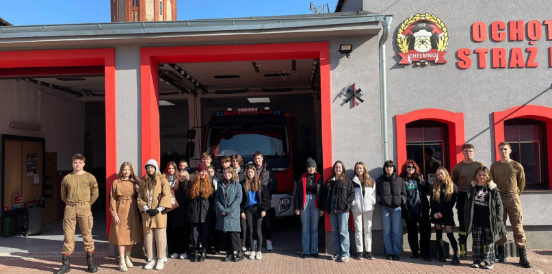 Spotkanie ze strażakami w ramach edukacji dla bezpieczeństwa 