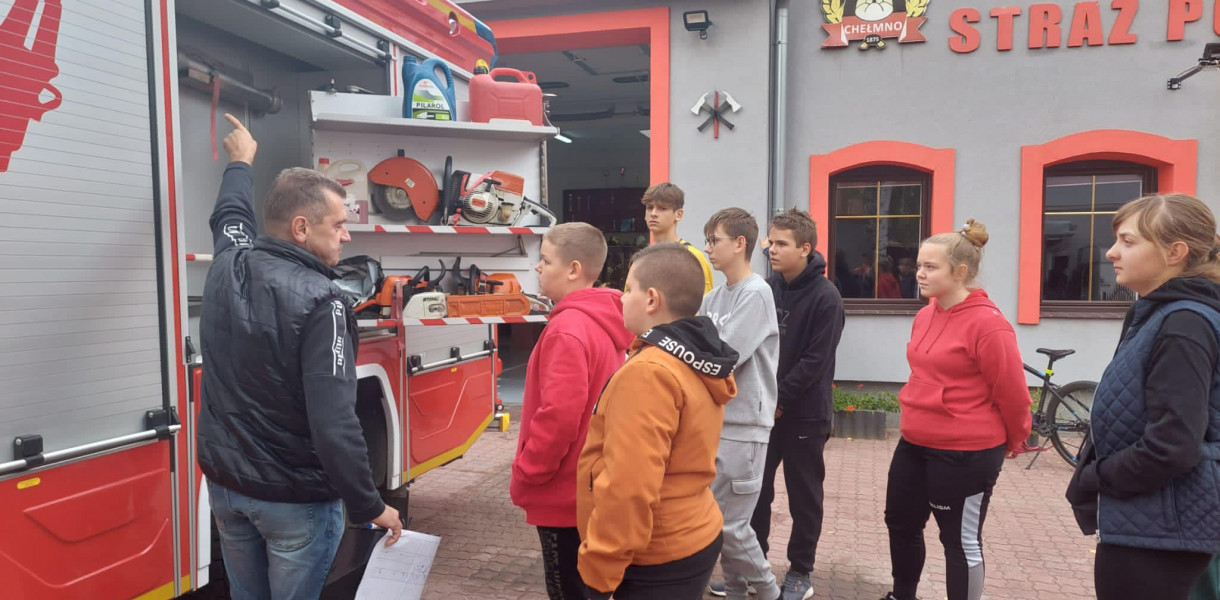 Ćwiczenia w plenerze z druhami OSP Chełmno